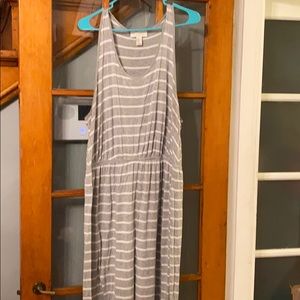 Size 3x Forever 21 plus striped maxi dress